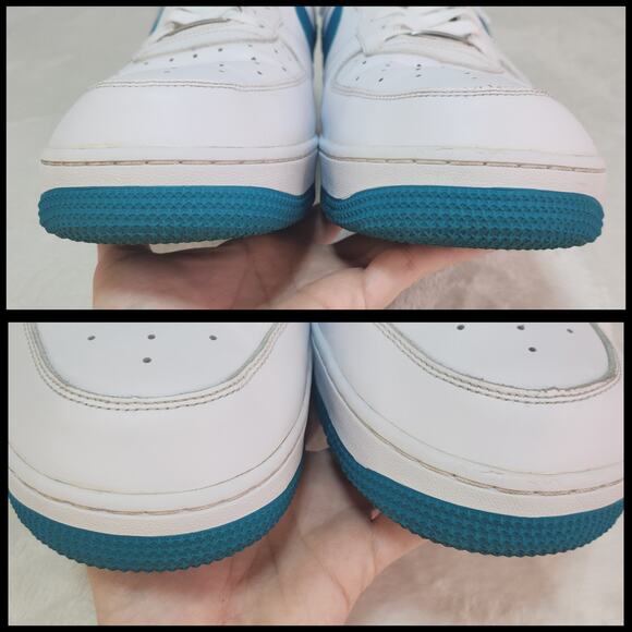 Nike Air Force 1 White Tropical Teal Mens 15 Low Tops Leather 2013 Green Blue main image 5